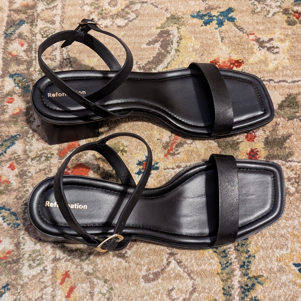 REFORMATION Stephanie Ankle Strap Sandal - Picture 4 of 10